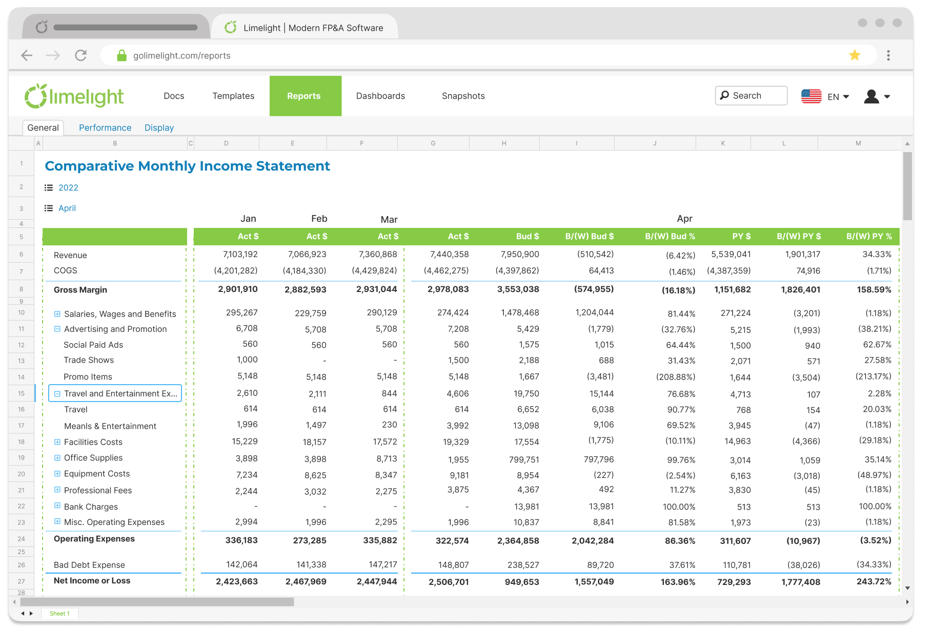 Income statement_report