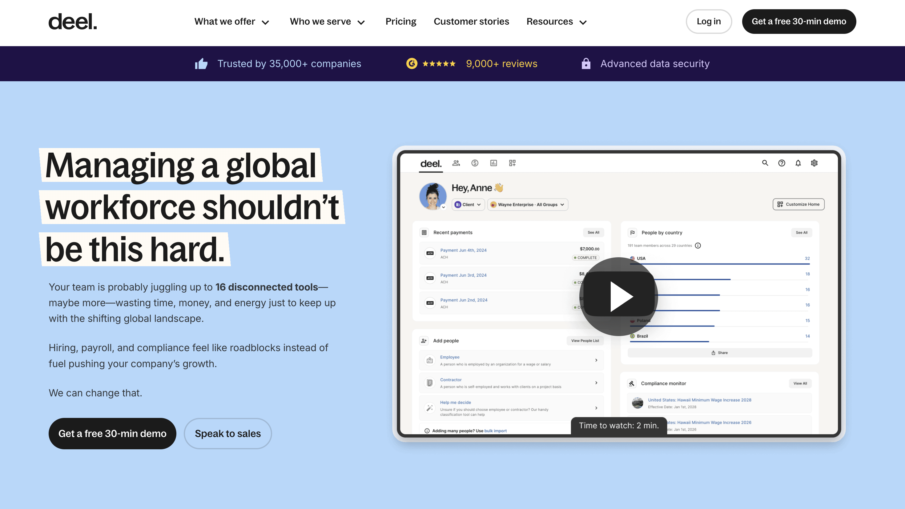 Deel Homepage