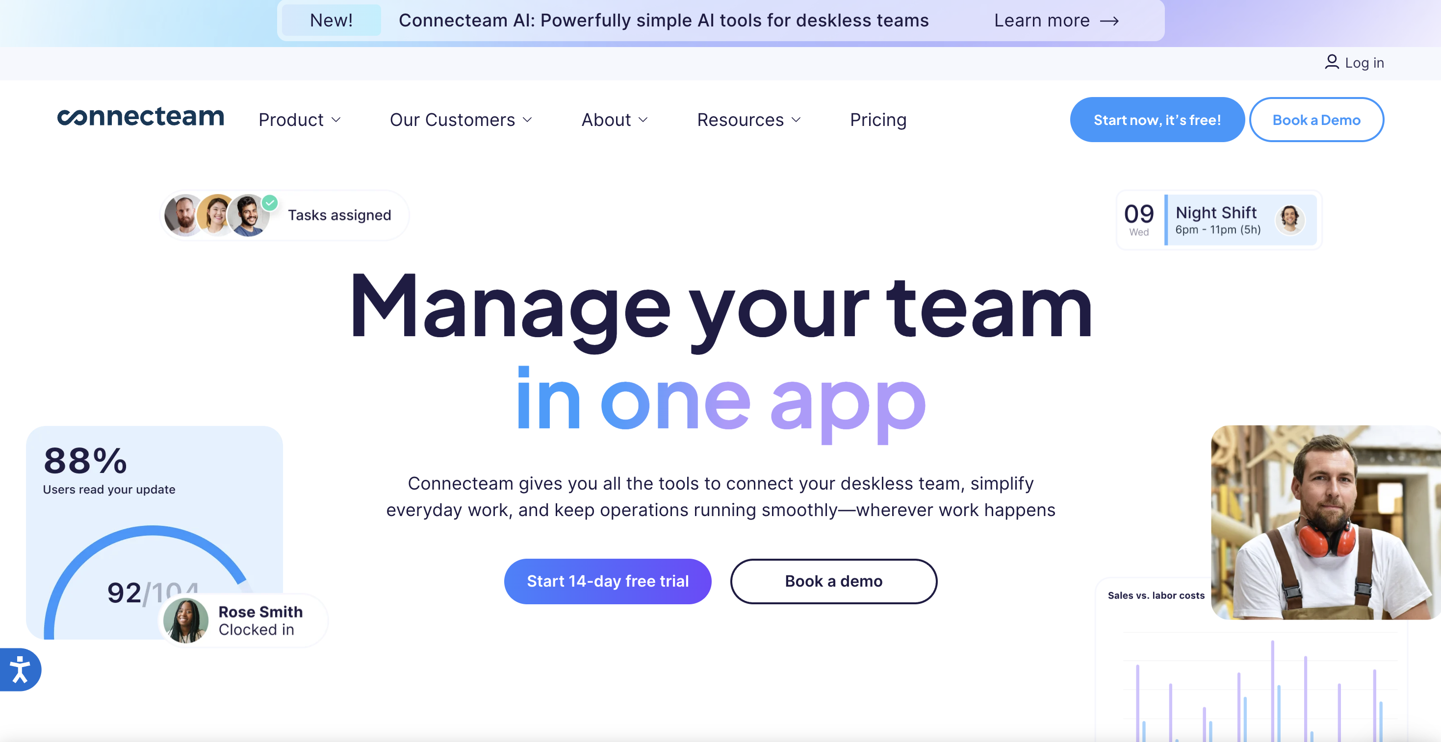 Connecteam Homepage