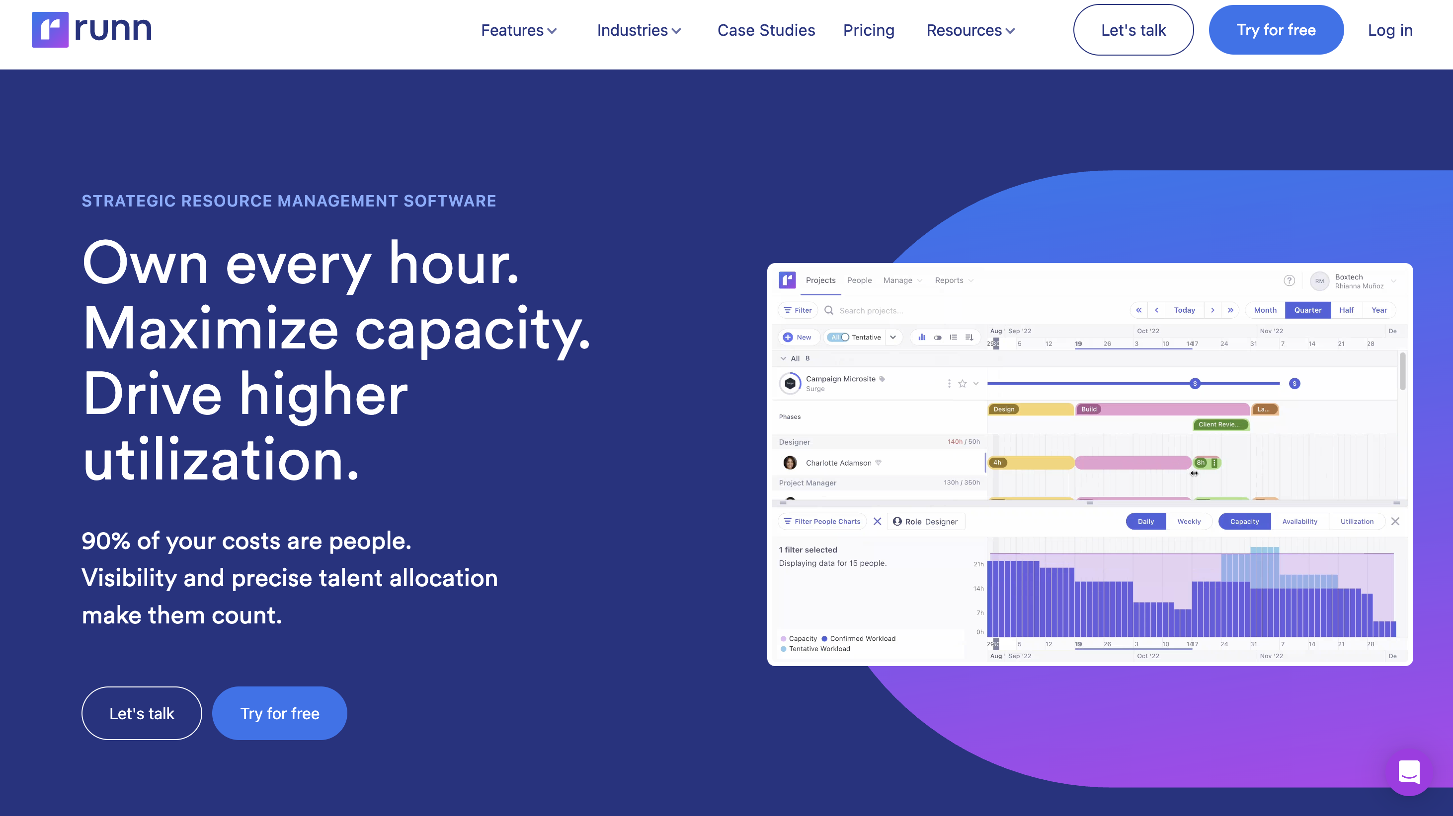 Runn Homepage