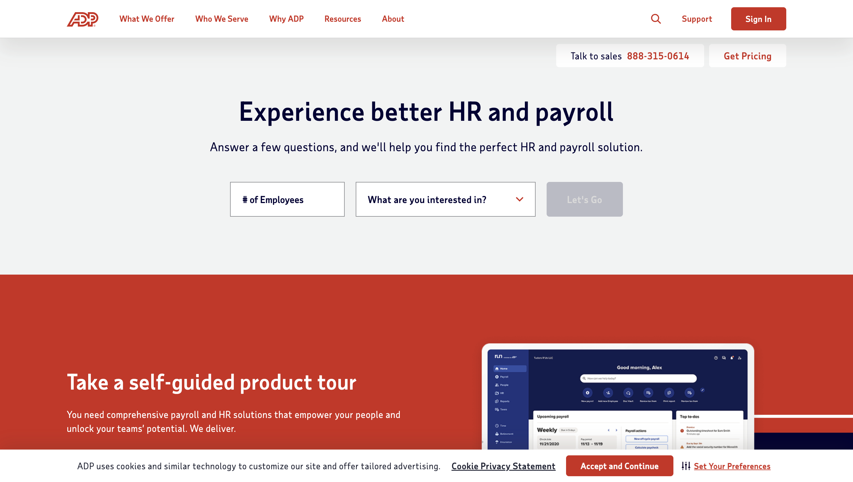  ADP Workforce Now Homepage