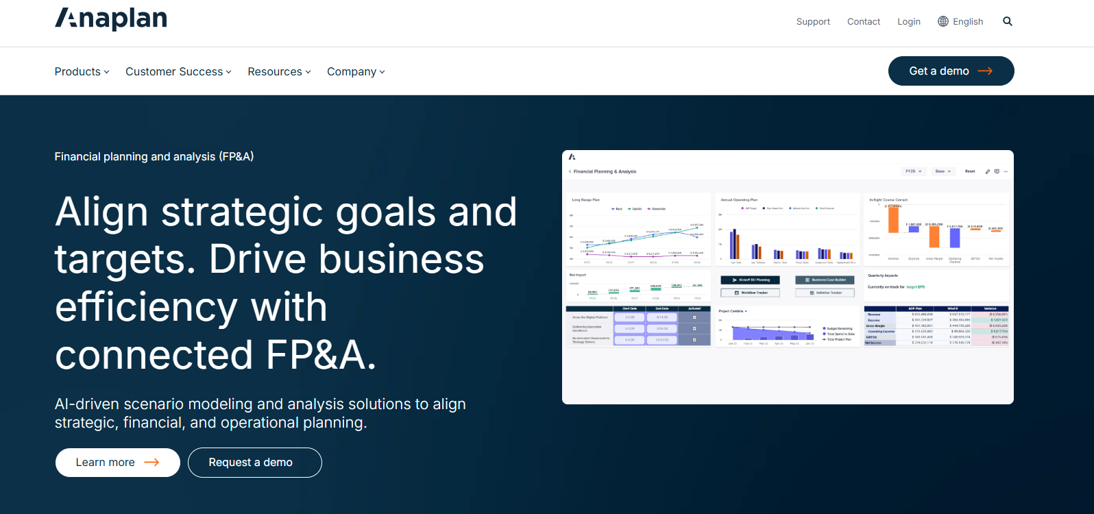Anaplan financial planning solution