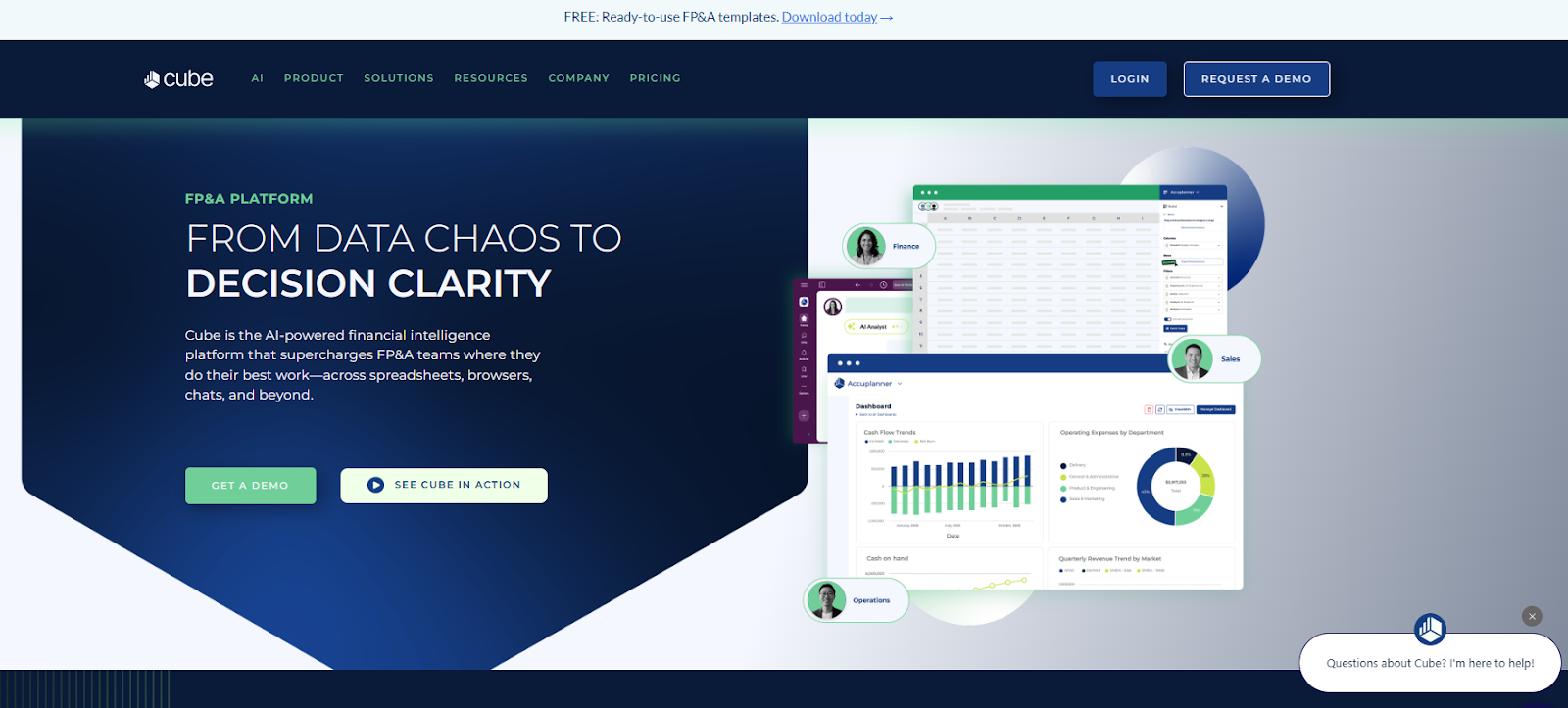 Cube Software solution for financial planning