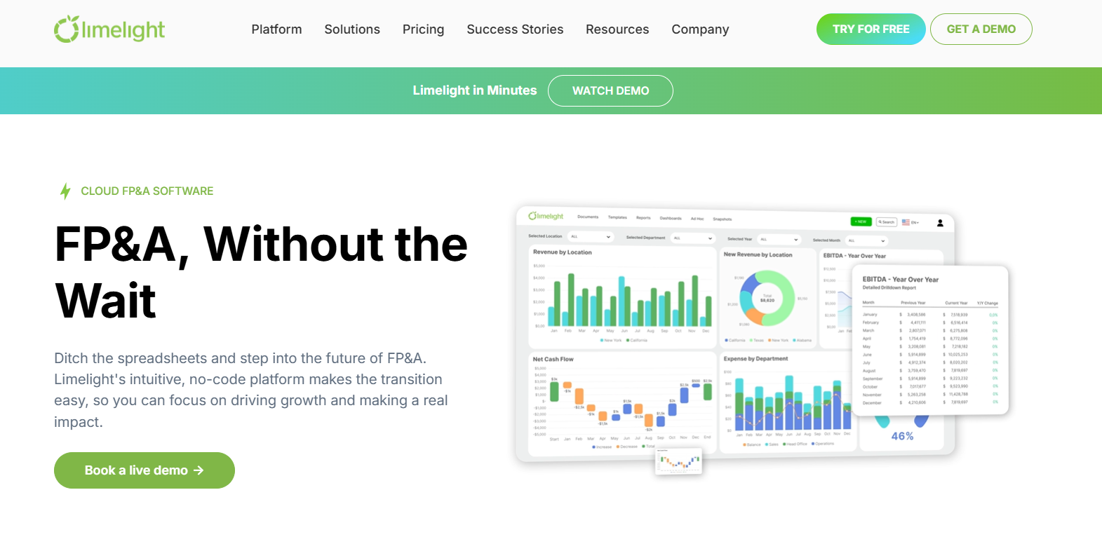 Limelight offers ad hoc reporting capabilities