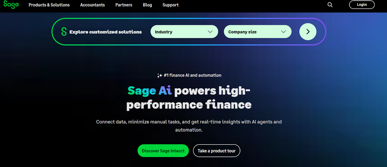 Sage Intacct financial management tool