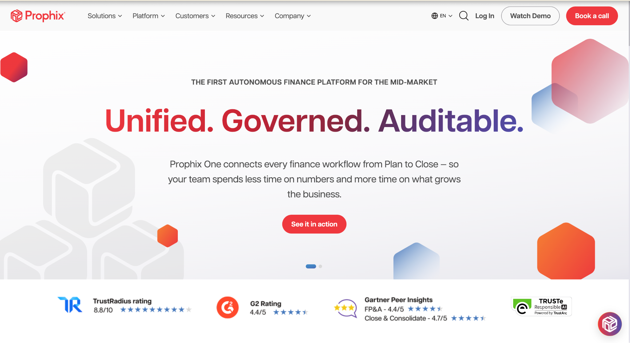 Prophix Homepage