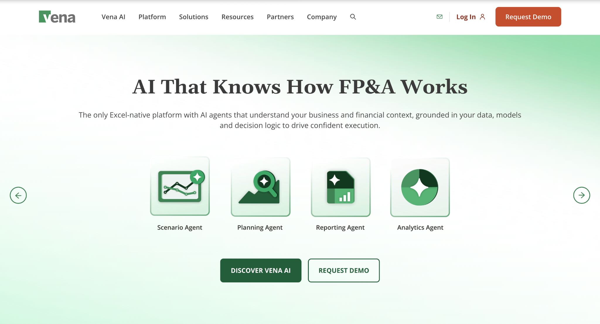 Vena Solutions Homepage