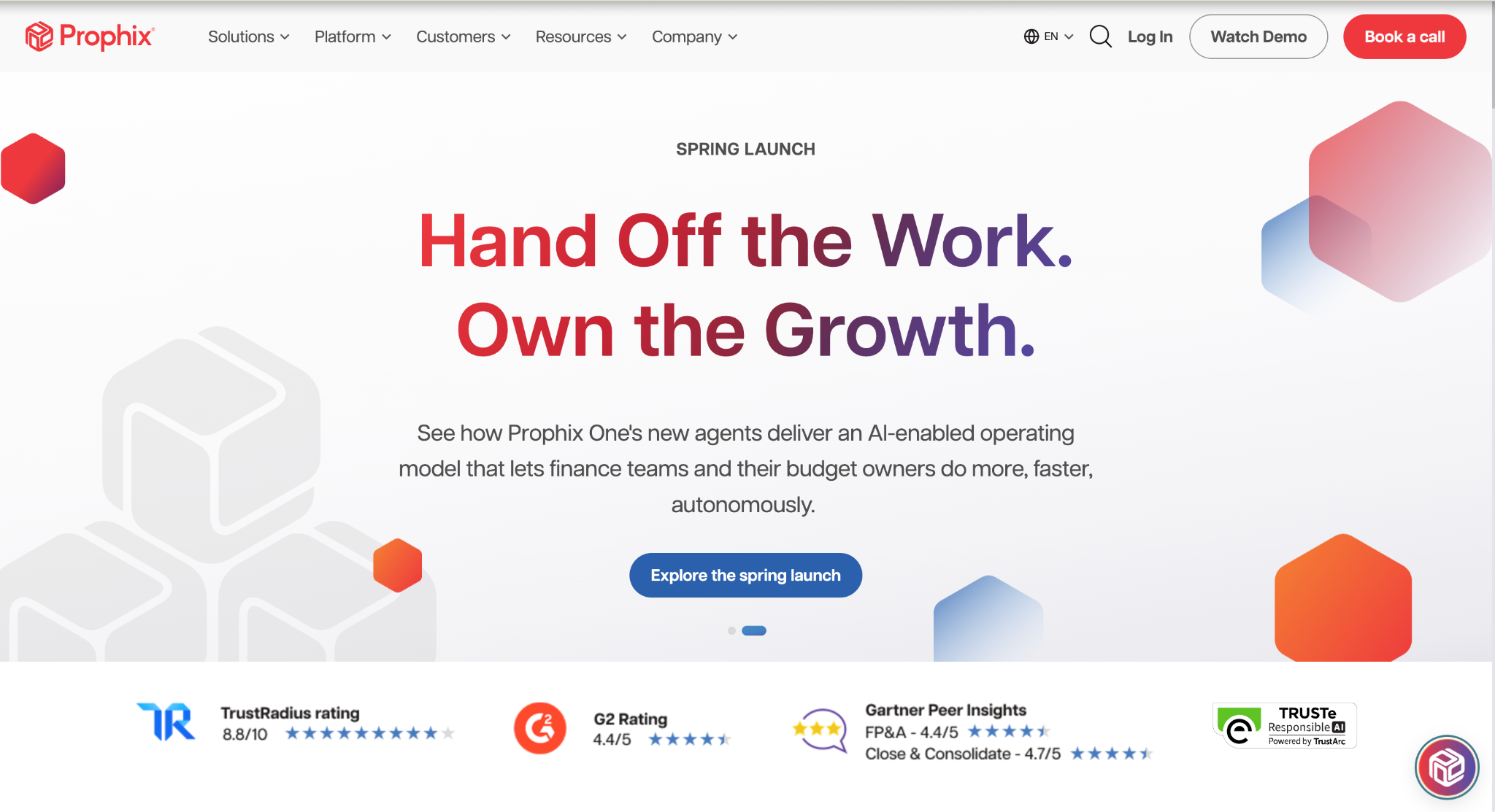 Prophix Homepage