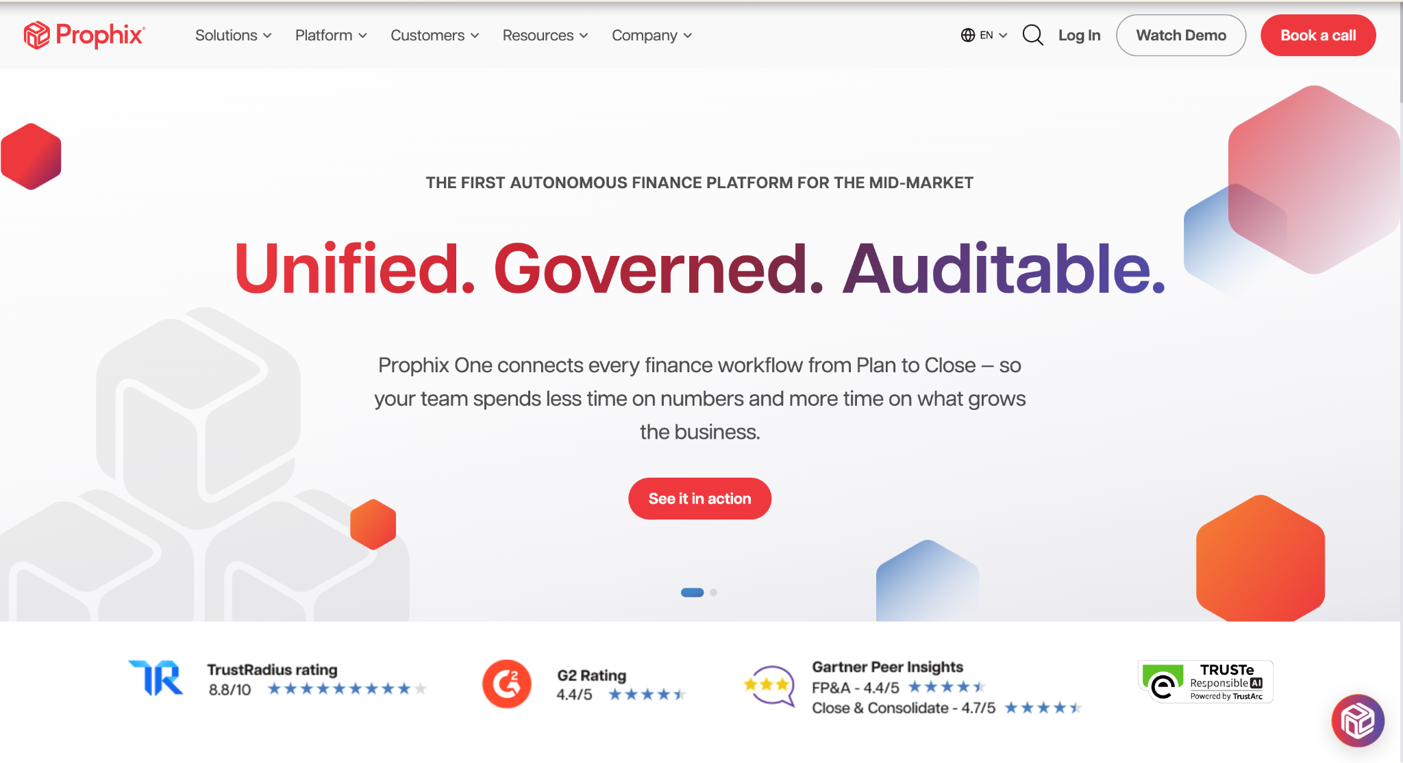 Prophix Homepage