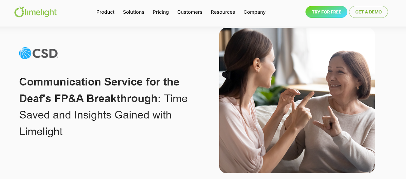 Communication Service for the Deaf case study