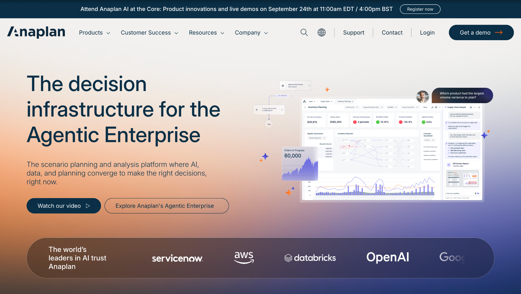 Anaplan homepage