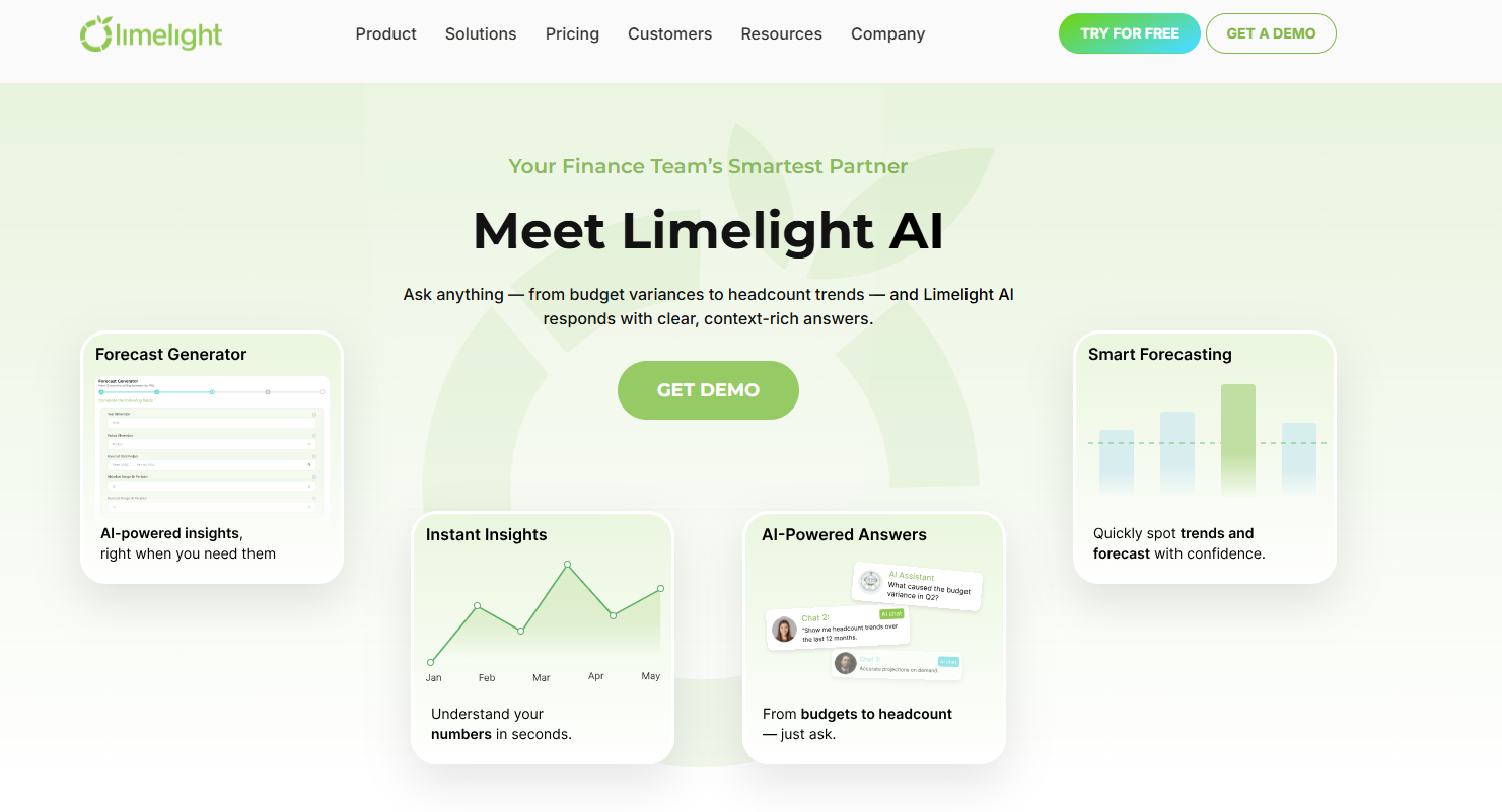 Limelight’s AI capabilities page